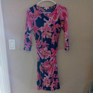 Lilly Pulitzer Floral Tropical Dress Size Xsmall